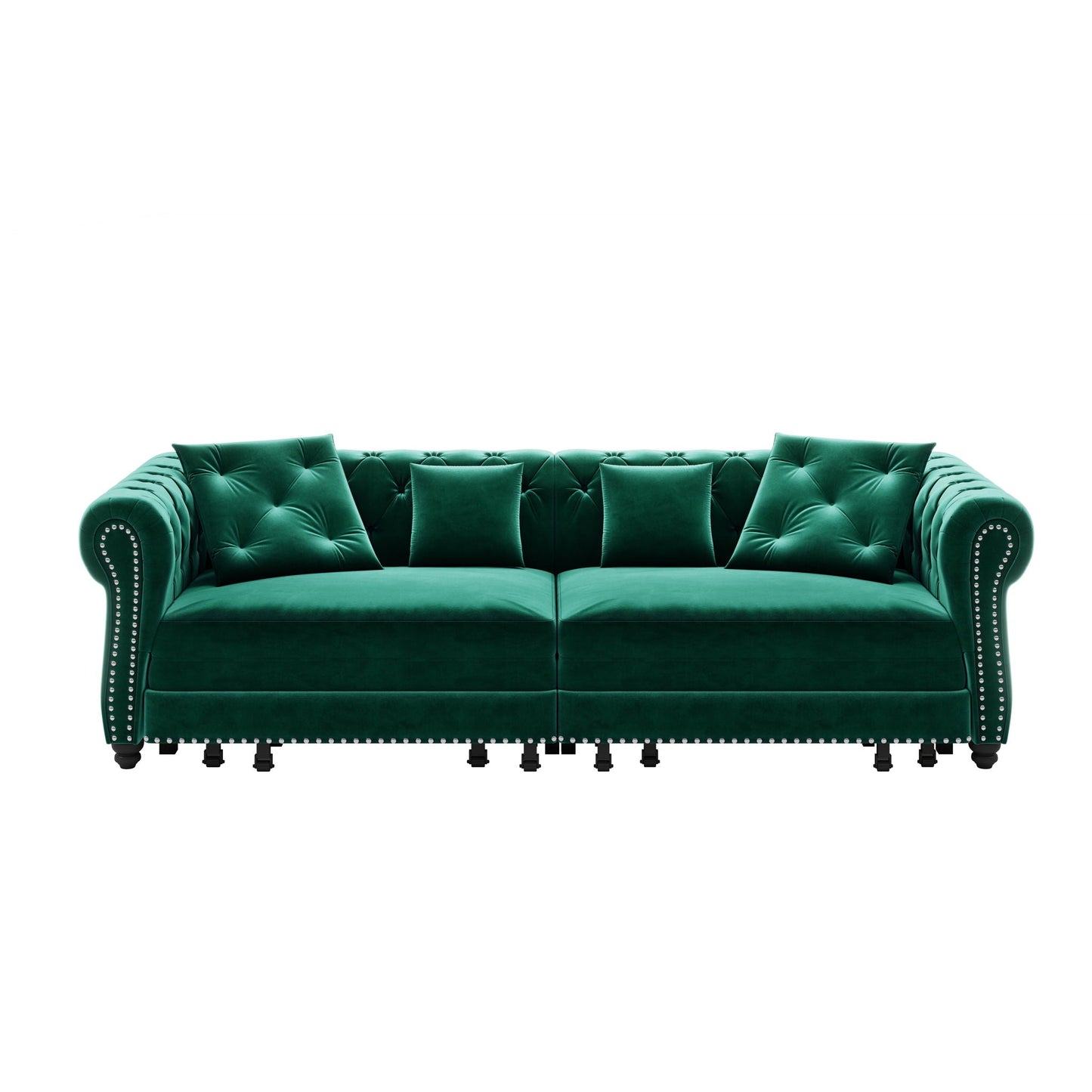 3 In 1 Pull Out Convertible Sleeper Sofa Bed, King Size, Chaise Lounge