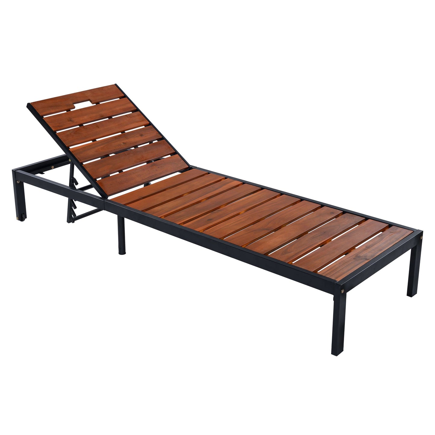 Outdoor Chaise With Adjustable Backrest