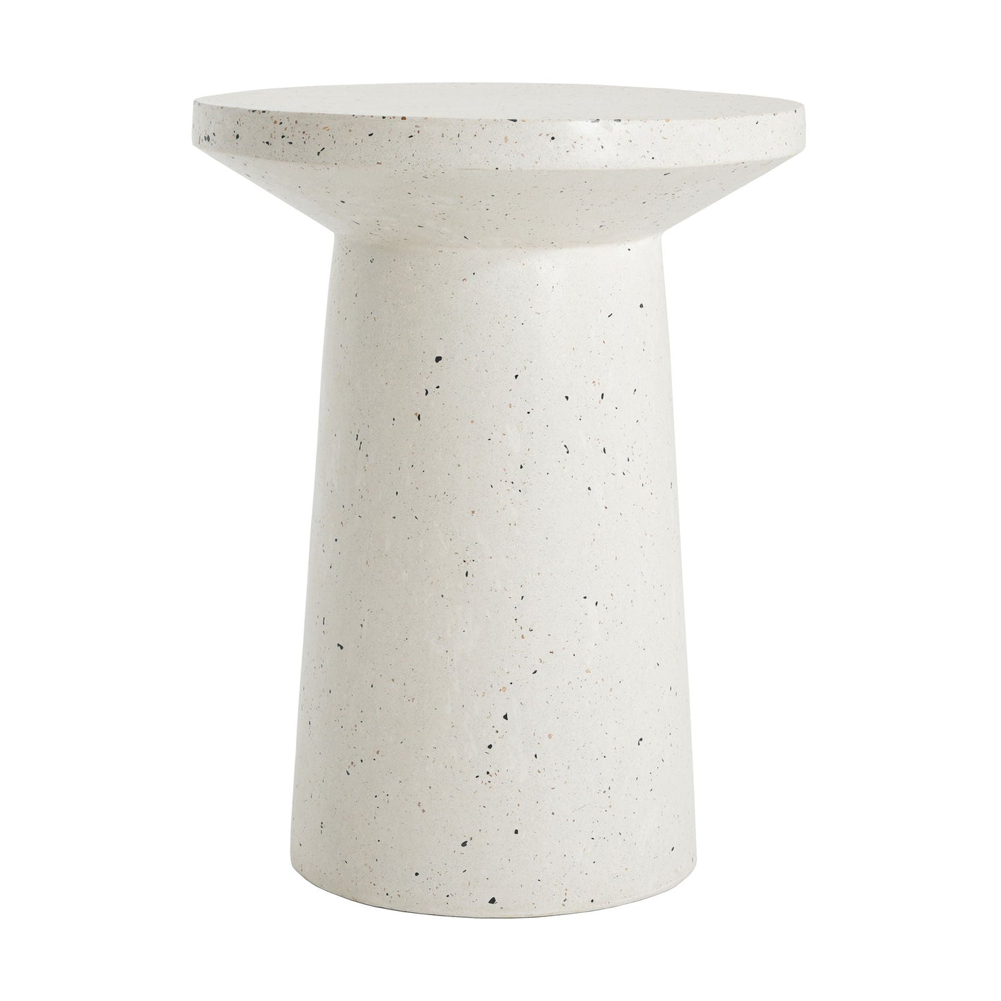 Terrazzo Outdoor Side Table - White