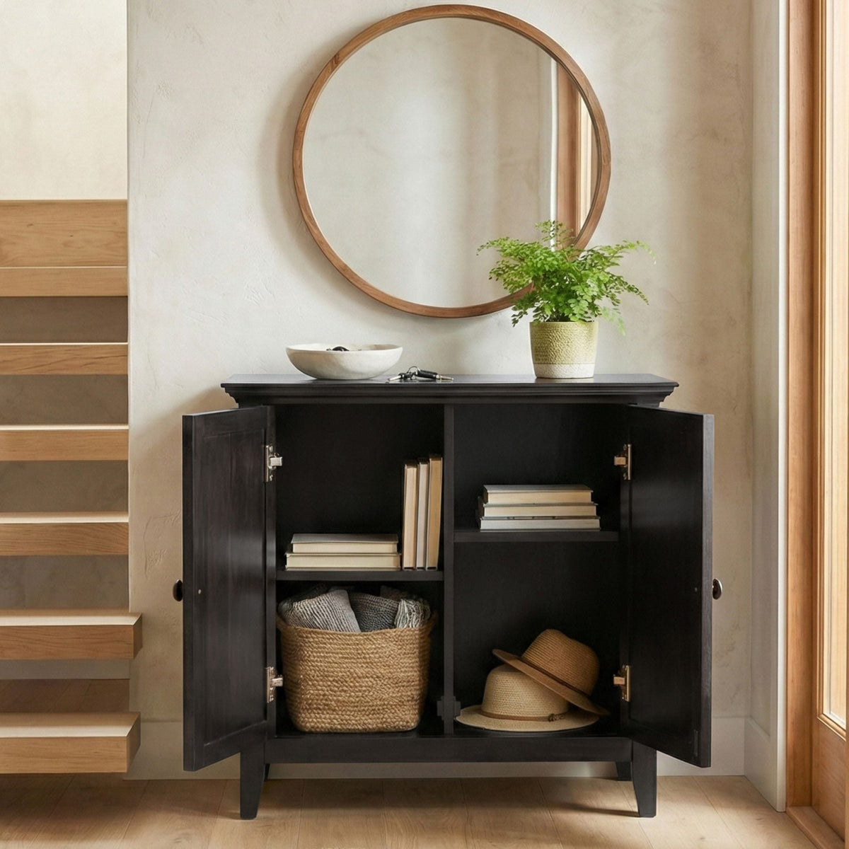 Amherst - Handcrafted Low Storage Cabinet