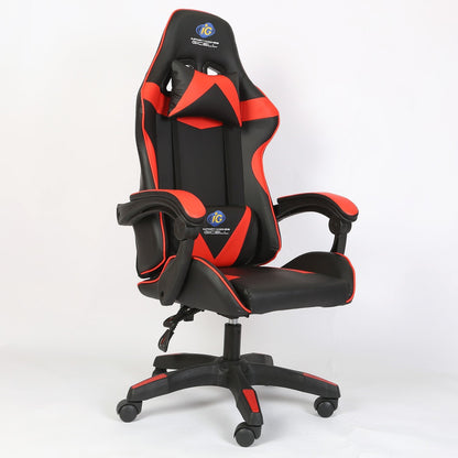 Gaming Racing Chair Height Adjustable Ergonomic PC Computer Chair E-Sports Gamer Office Task Swivel Chair w/ Headrest Lumbar Support Pillow 441lbs Wei