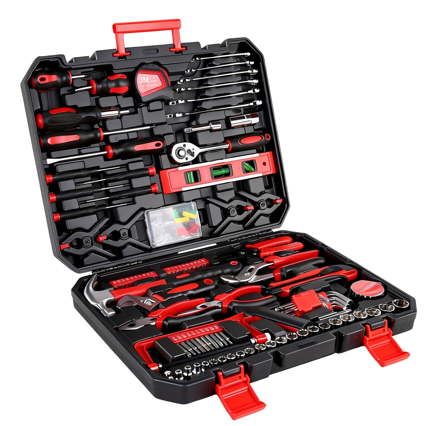266-Piece Home Tool Set with Rolling Tool Box