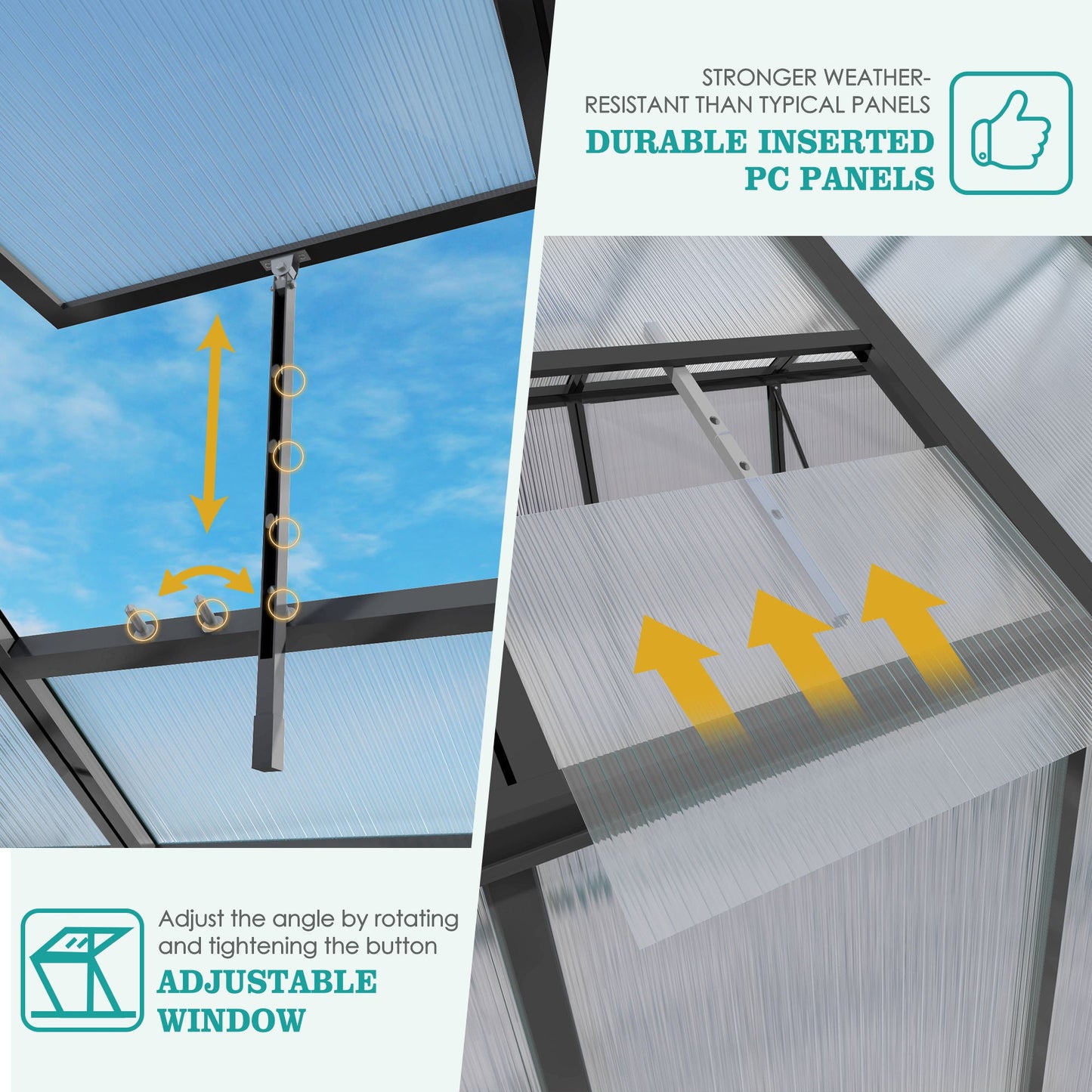 Gain Height Windproof house With Raised Base