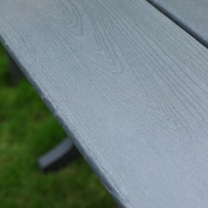 HDPE Patio Dining Family Table with Umbrella Hole
