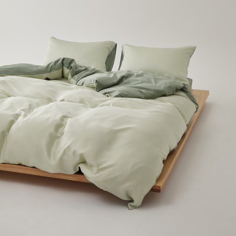 Adeline Pastel Silky Cooling TENCEL™ Bedding Set / White