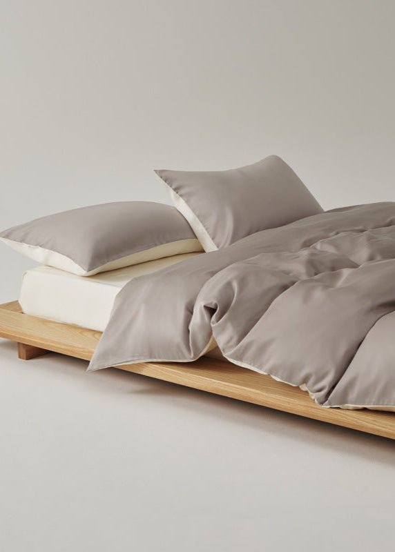 Adeline Pastel Silky Cooling TENCEL™ Bedding Set / Brown