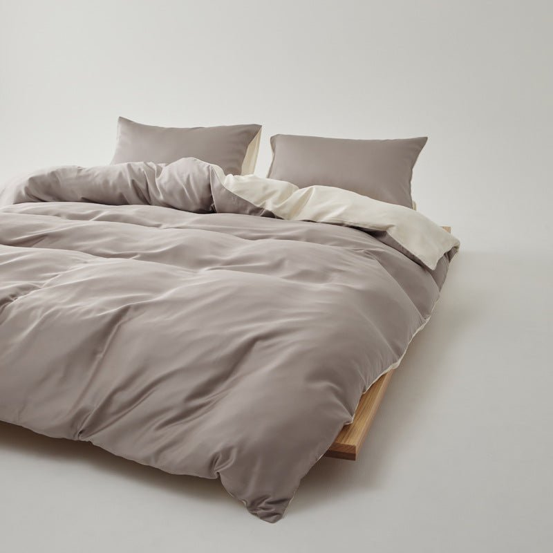 Adeline Pastel Silky Cooling TENCEL™ Bedding Set / White