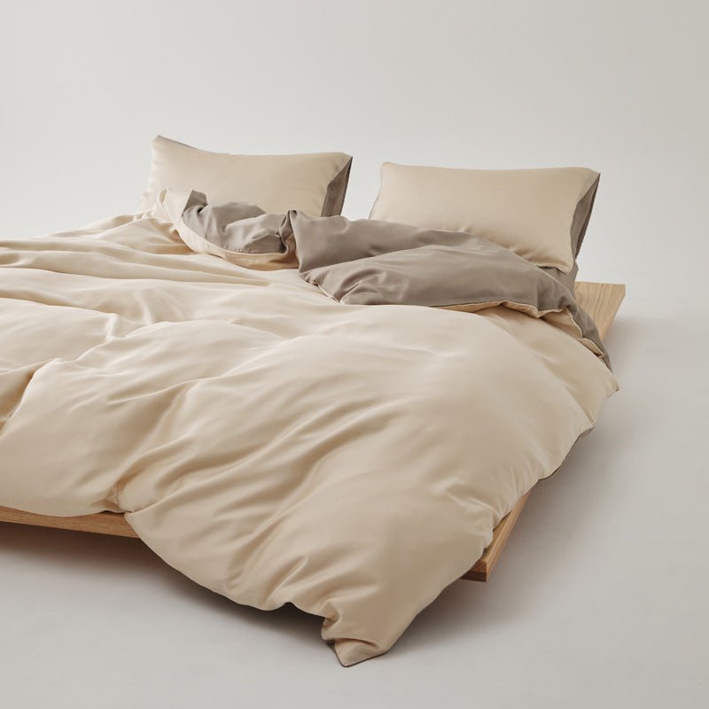 Adeline Pastel Silky Cooling TENCEL™ Bedding Set / White