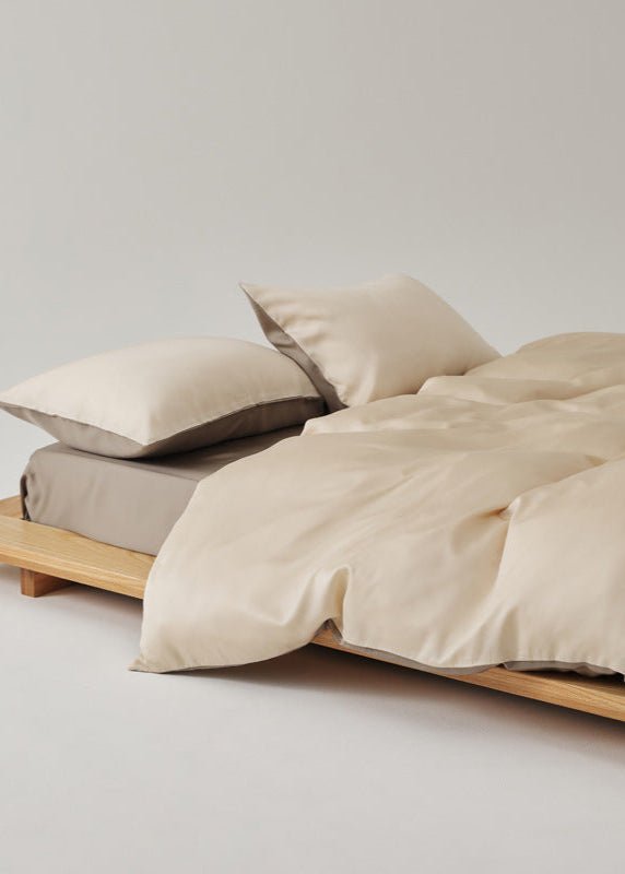 Adeline Pastel Silky Cooling TENCEL™ Bedding Set / Brown