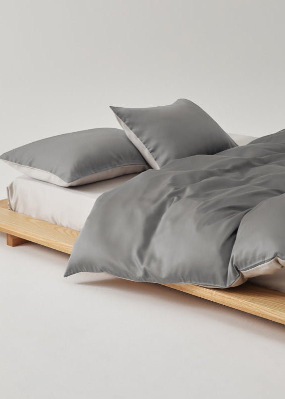 Adeline Pastel Silky Cooling TENCEL™ Bedding Set / White