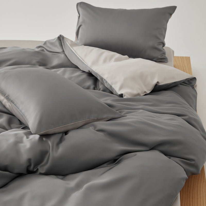 Adeline Pastel Silky Cooling TENCEL™ Bedding Set / White