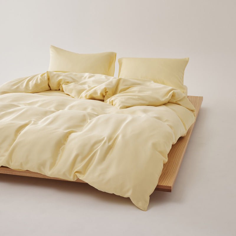 Adeline Pastel Silky Cooling TENCEL™ Bedding Set / White