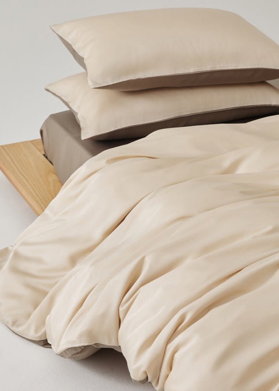 Adeline Pastel Silky Cooling TENCEL™ Bedding Set / Brown
