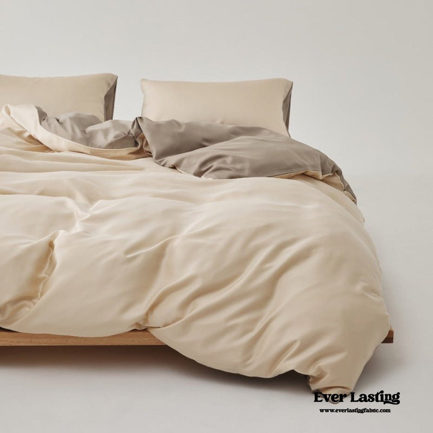 Adeline Pastel Silky Cooling TENCEL™ Bedding Set / Coffee