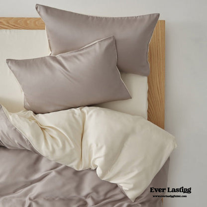Adeline Pastel Silky Cooling TENCEL™ Bedding Set / Coffee