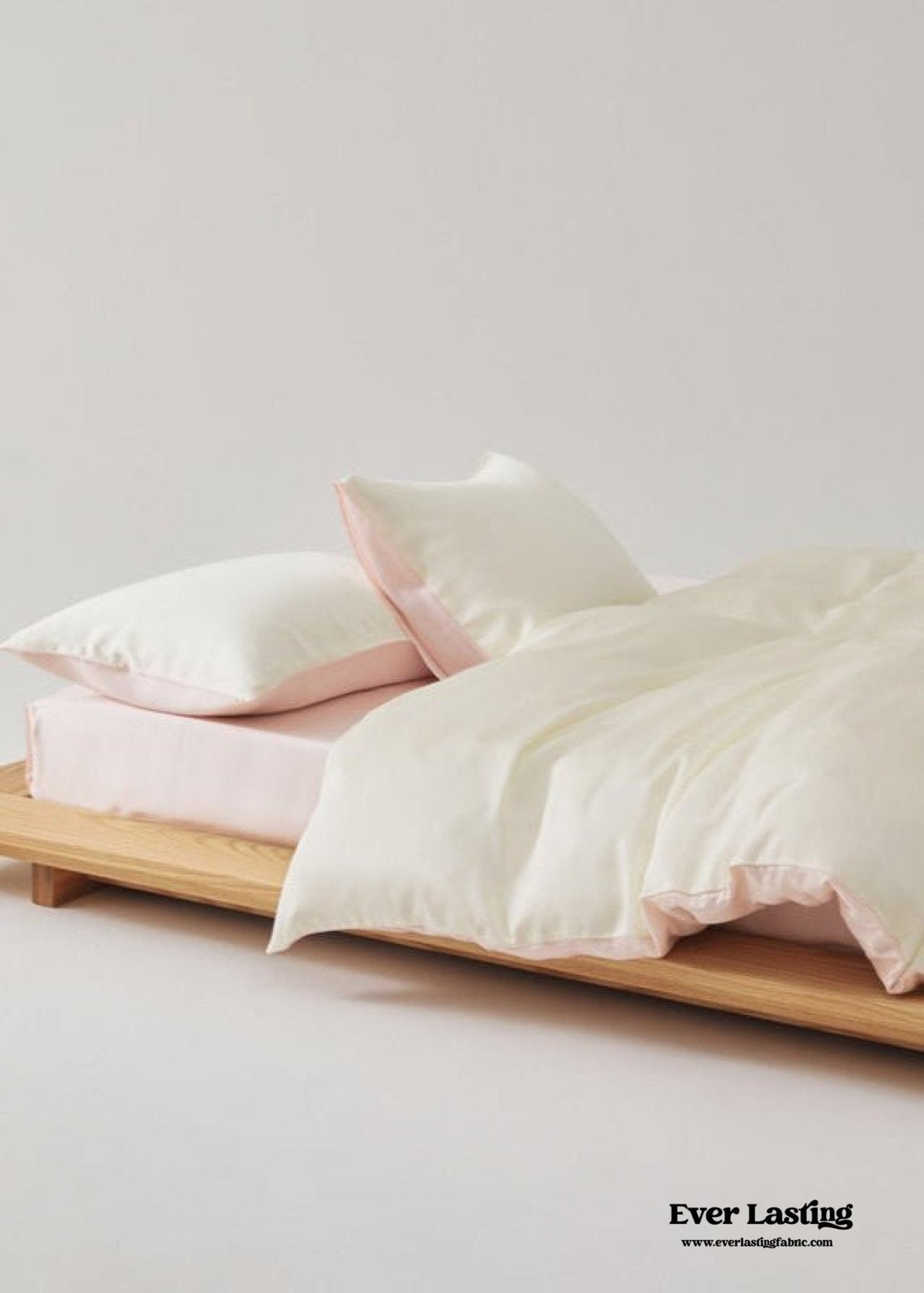 Adeline Pastel Silky Cooling TENCEL™ Bedding Set / Cream
