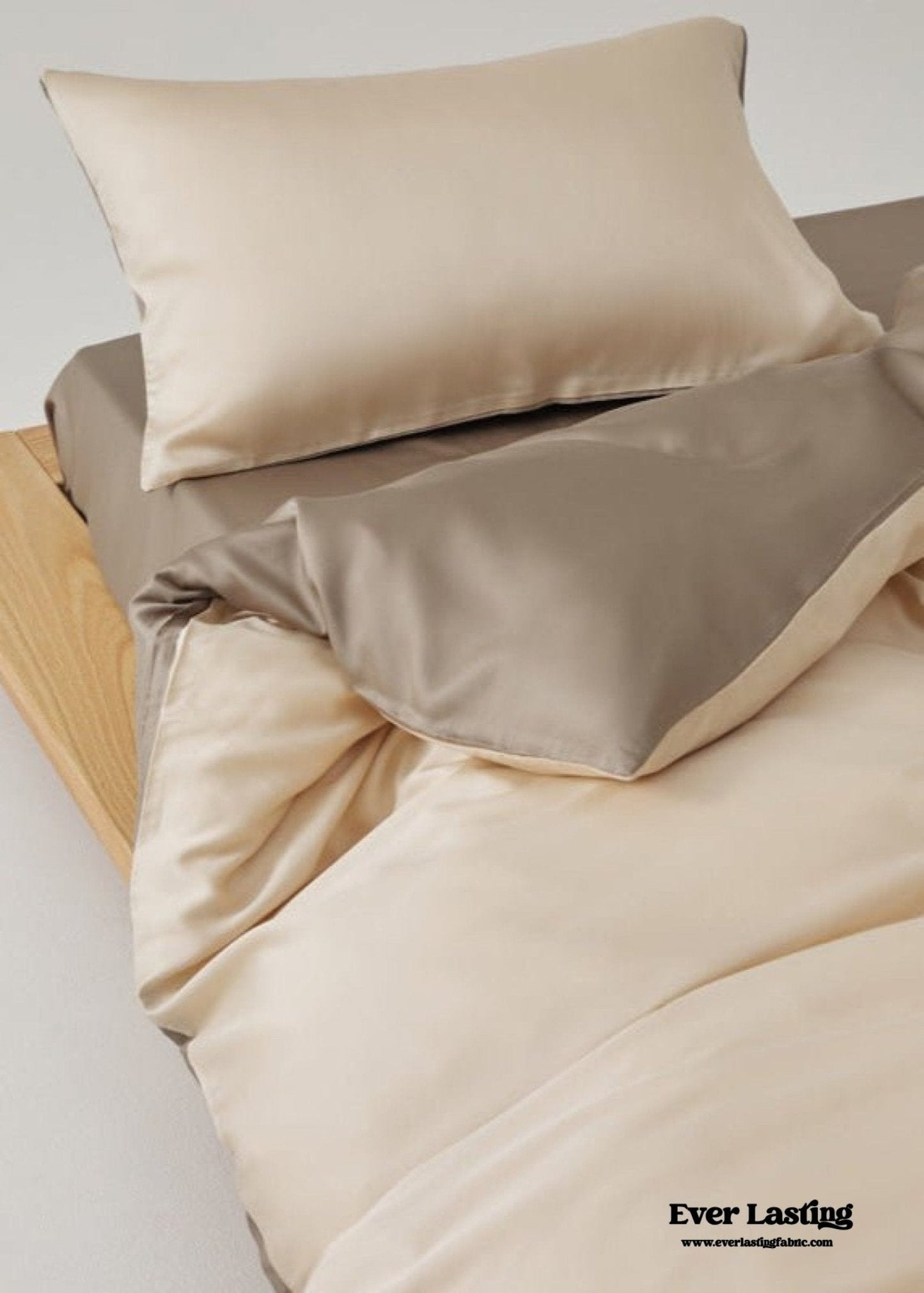 Adeline Pastel Silky Cooling TENCEL™ Bedding Set / Cream