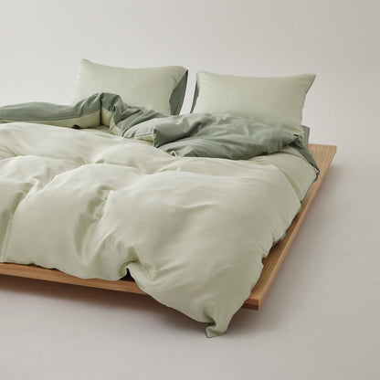 Adeline Pastel Silky Cooling TENCEL™ Bedding Set / Green