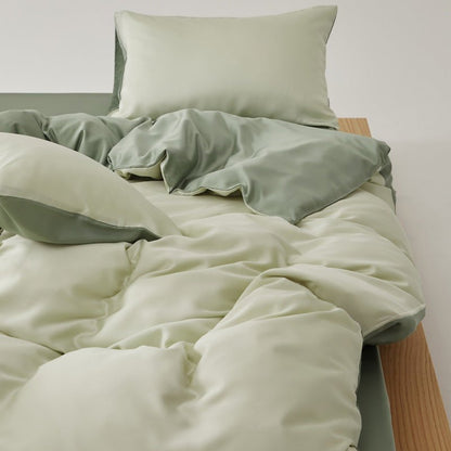Adeline Pastel Silky Cooling TENCEL™ Bedding Set / Green
