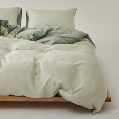 Adeline Pastel Silky Cooling TENCEL™ Bedding Set / Green