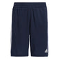 adidas boys Classic 3-stripes Shorts 7 White - # BOAA12610001
