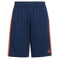 adidas boys Classic 3-stripes Shorts 7 White - # BOAA12610001