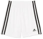 adidas boys Classic 3-stripes Shorts 7 White - # BOAA12610001