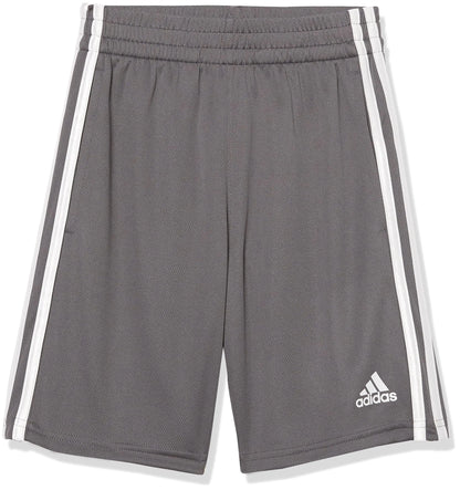 adidas boys Classic 3-stripes Shorts 7 White - # BOAA12610001