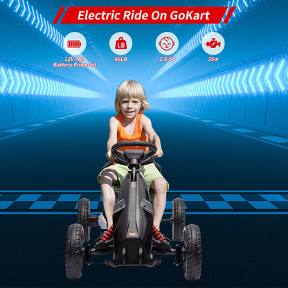 Adjustable Seat 4-Wheel Pedal Go Kart for Kids with Safety Belt
