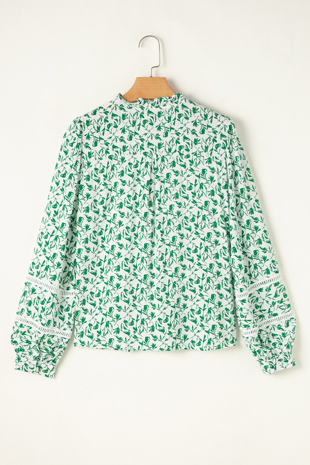 Melanie Lace Floral Puff Sleeve Top