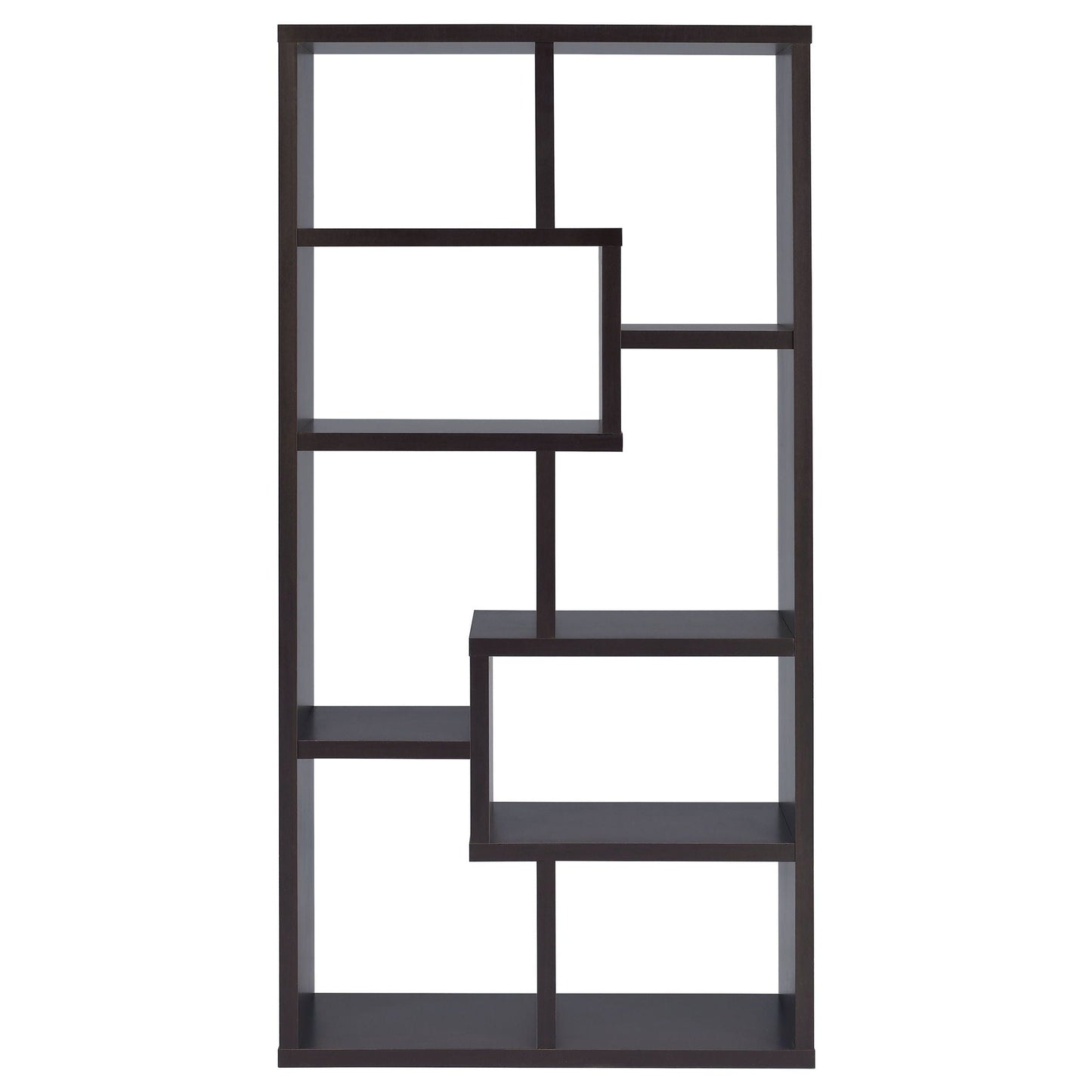 8 Shelf Geometric Bookcase