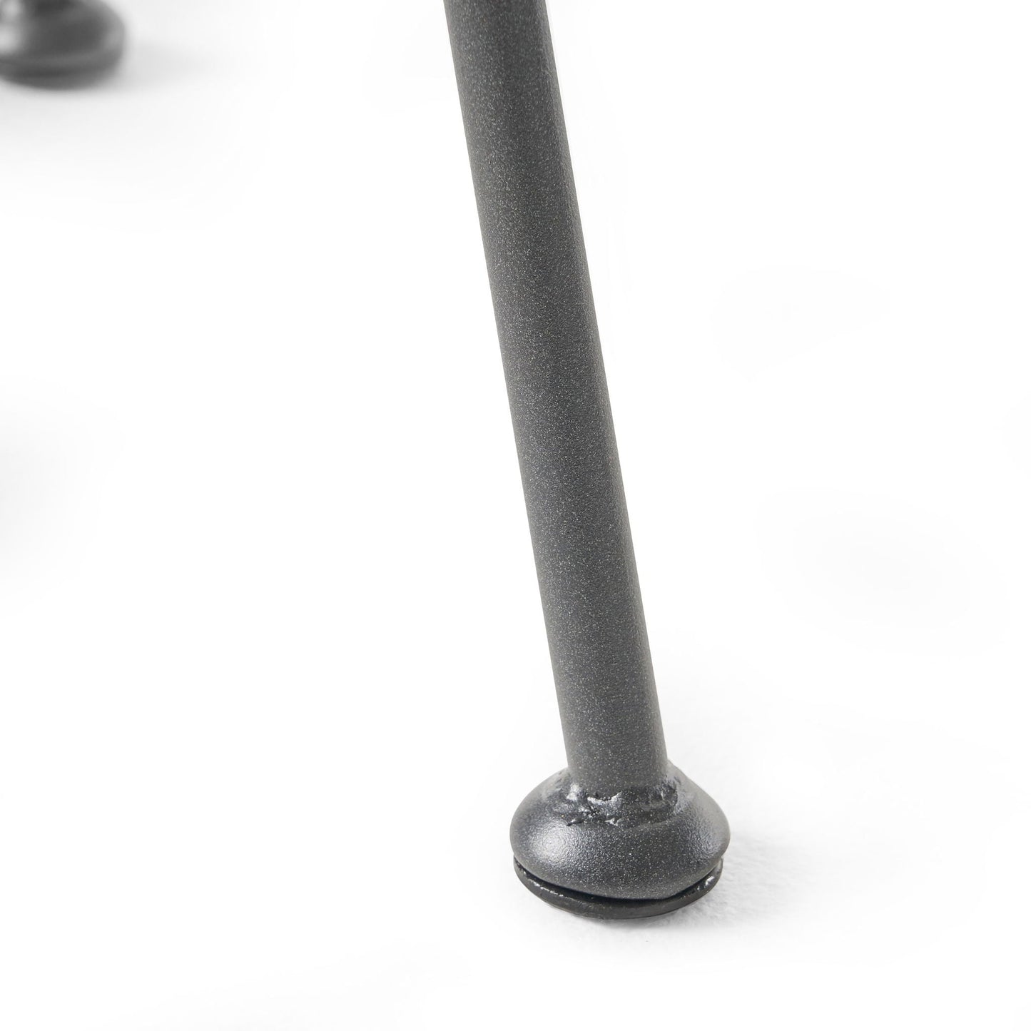 Petrichor Outdoor Side Table with Tempered Glass and Steel Frame