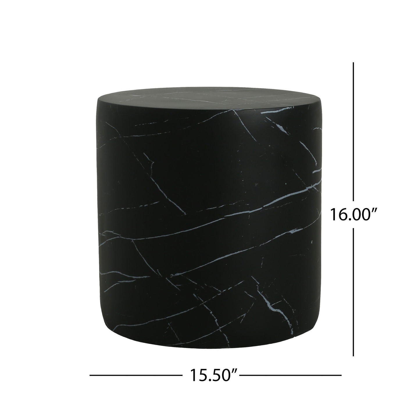 Cylindrical Design Outdoor Lightweight Concrete Side Table