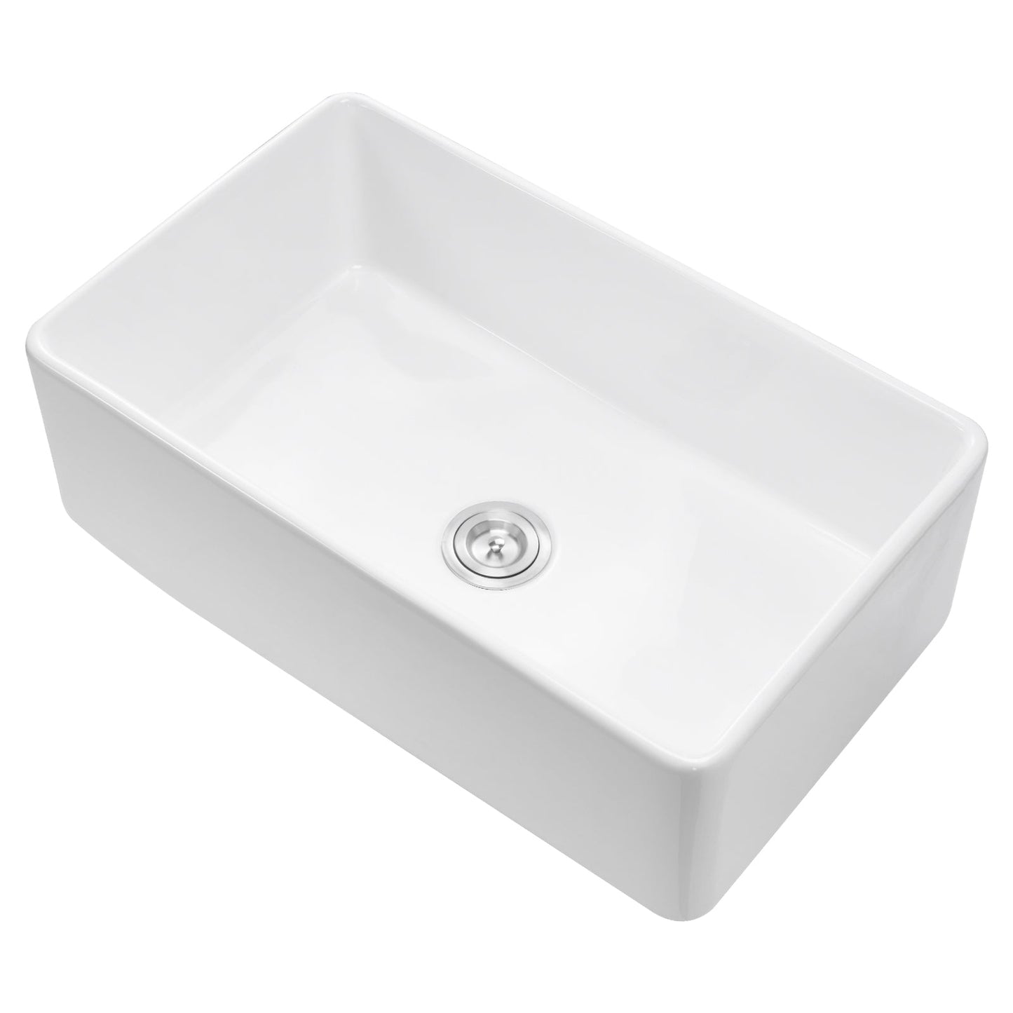 33.5x20 in Farmhouse Sink Undermount Kitchen Single Bowl Basin Fireclay