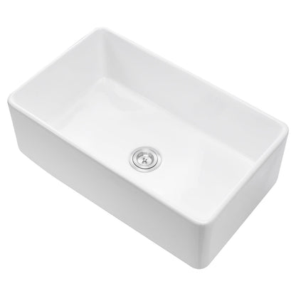33.5x20 in Farmhouse Sink Undermount Kitchen Single Bowl Basin Fireclay