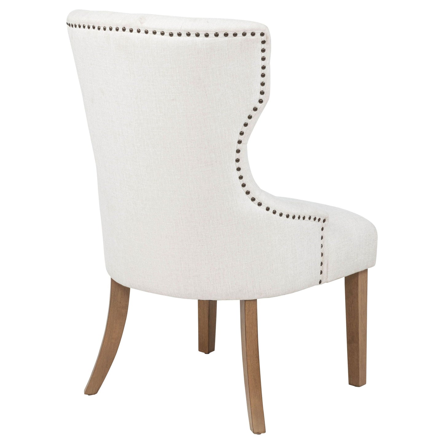 Tufted Dining Chair With Button Tufting And Nailhead Trim