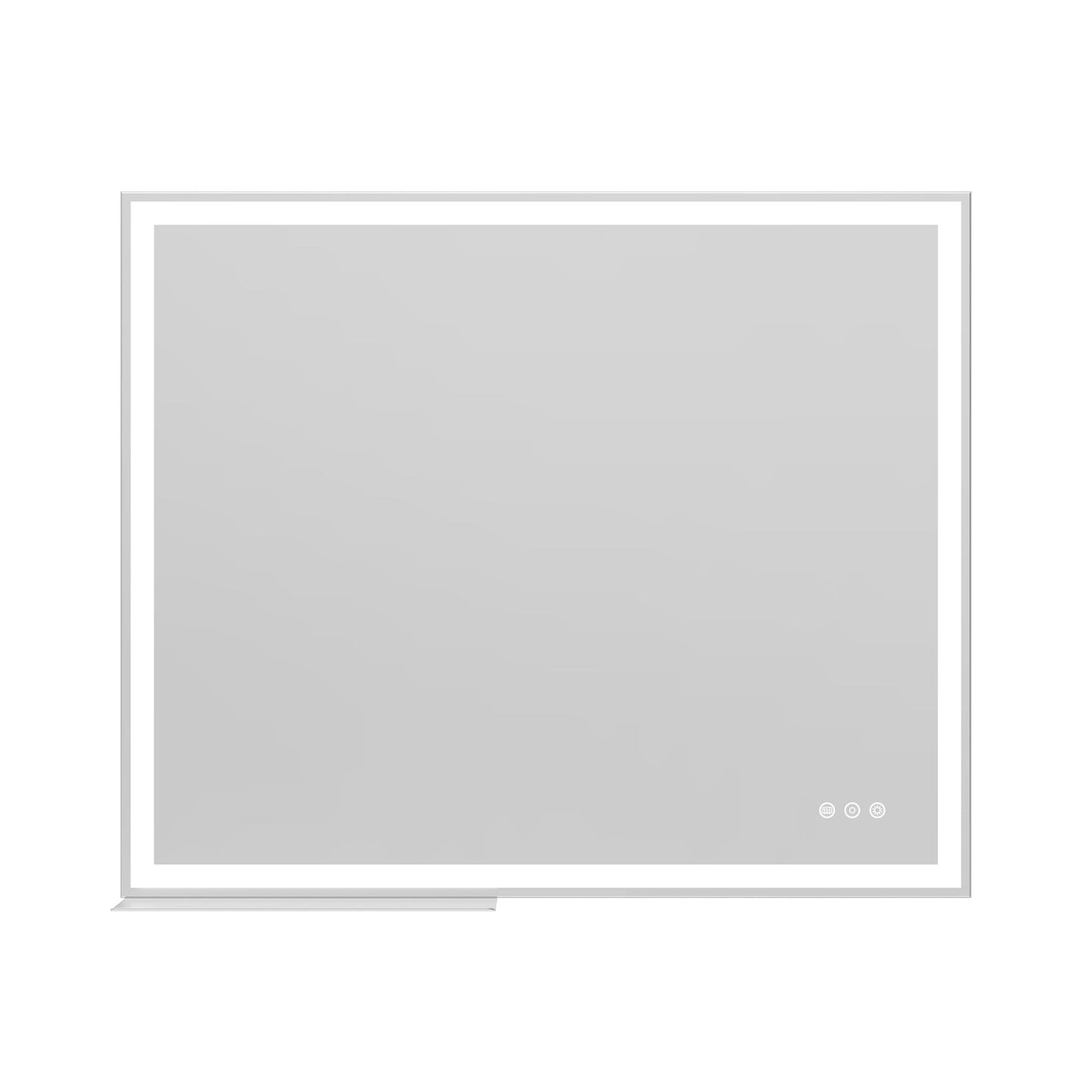 LED Bathroom Vanity Mirror Wall Mounted Adjustable / Warm / Natural Lights Anti-Fog Touch Switch With Memory Modern Smart Large Bathroom Mirrors