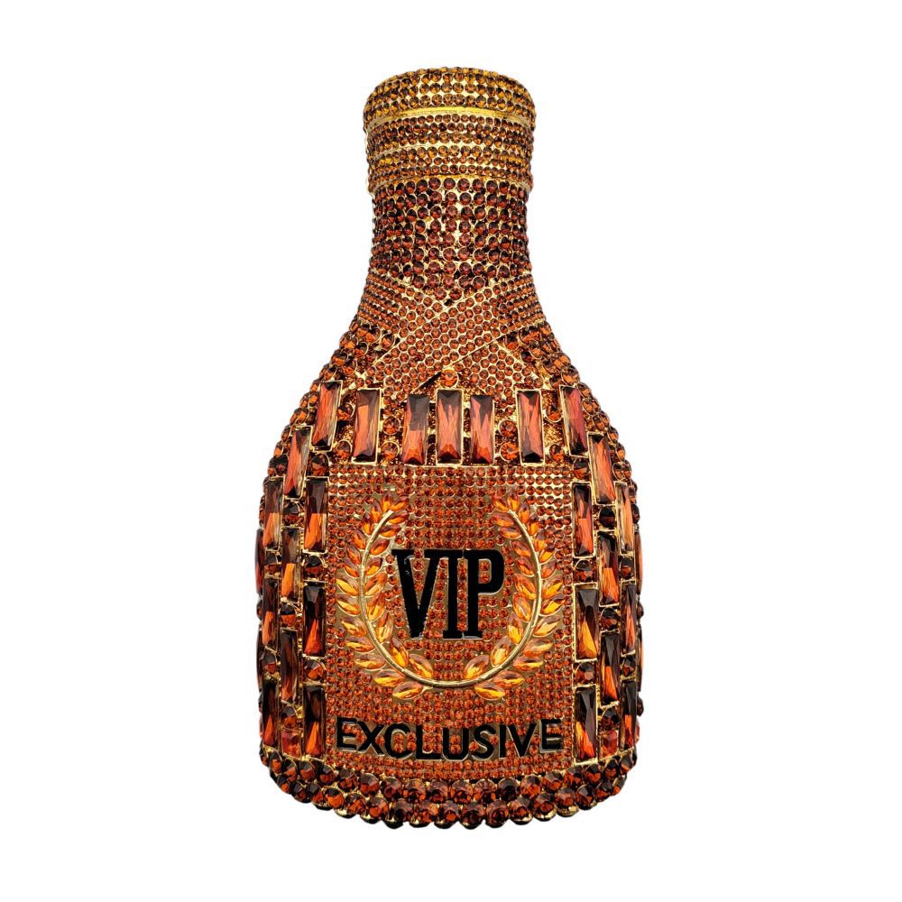 Champagne Bottle Diamond Hand Holding Dinner Bag