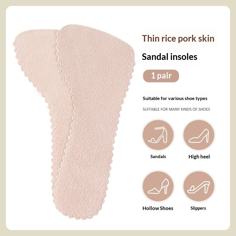 Self-adhesive Breathable High-heel Insolesperfect For Sweaty Feet