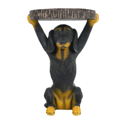 Whimsical Black Dog MGO Side Table