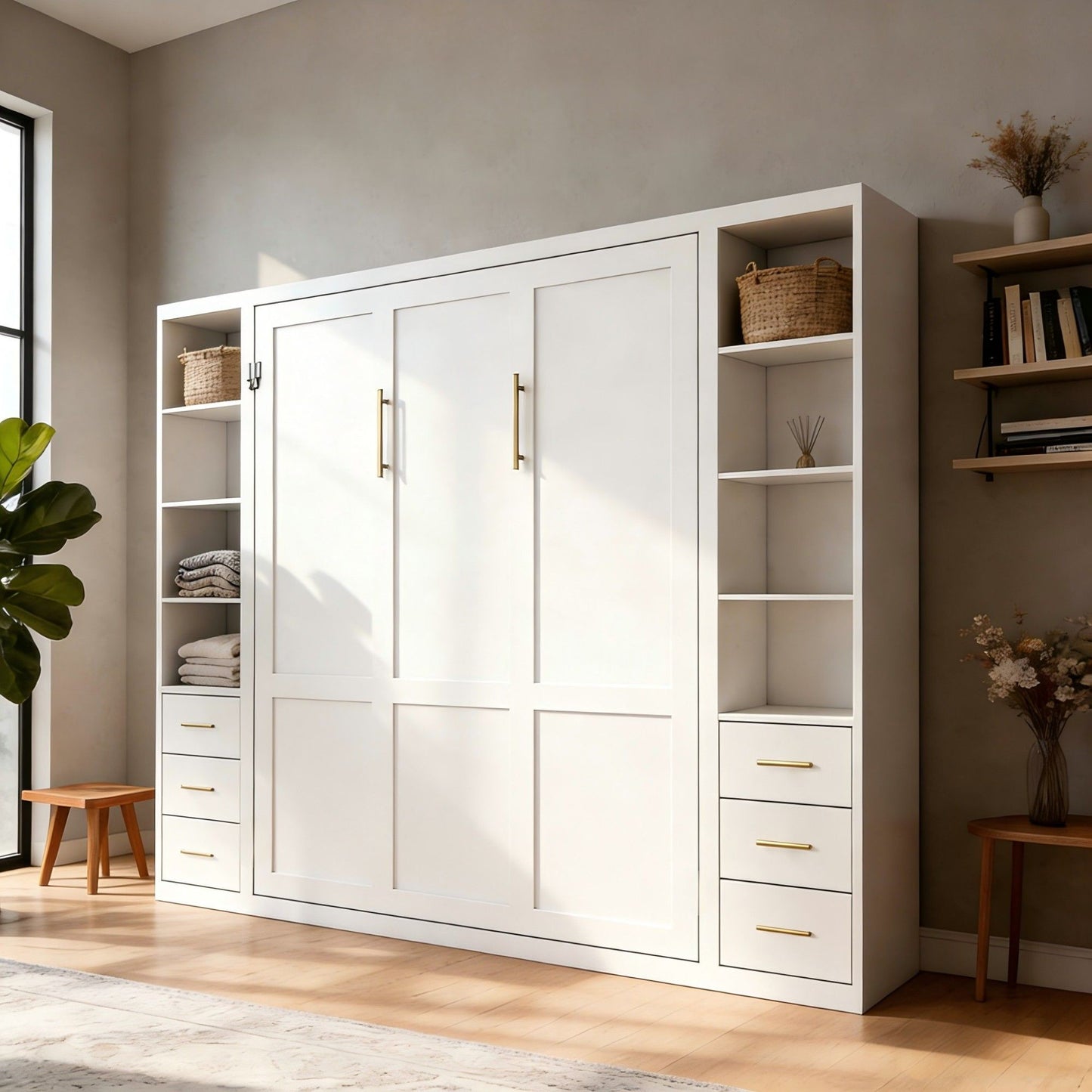 Folding Vertical Murphy Wall Bed