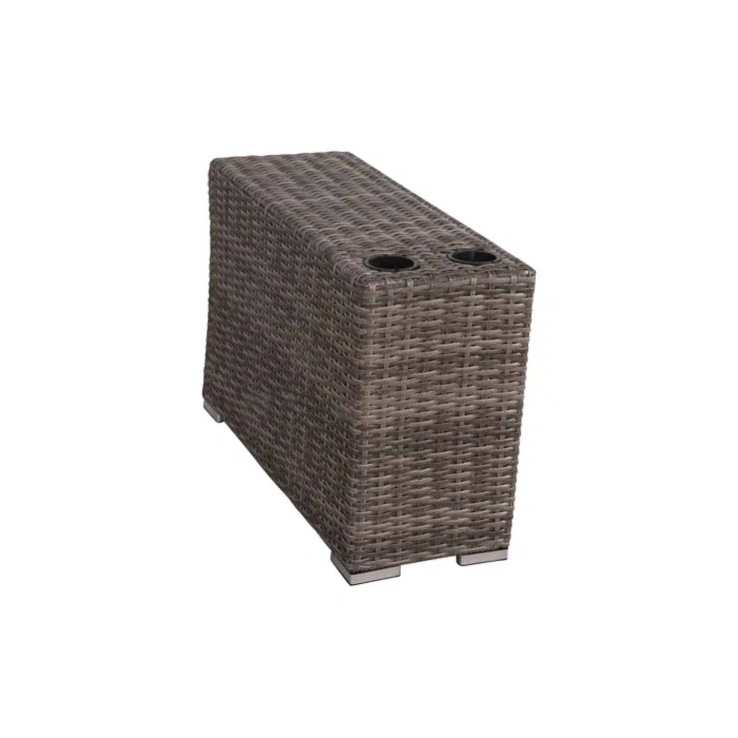 Modern Patio Rattan Sectional Set With Cushions