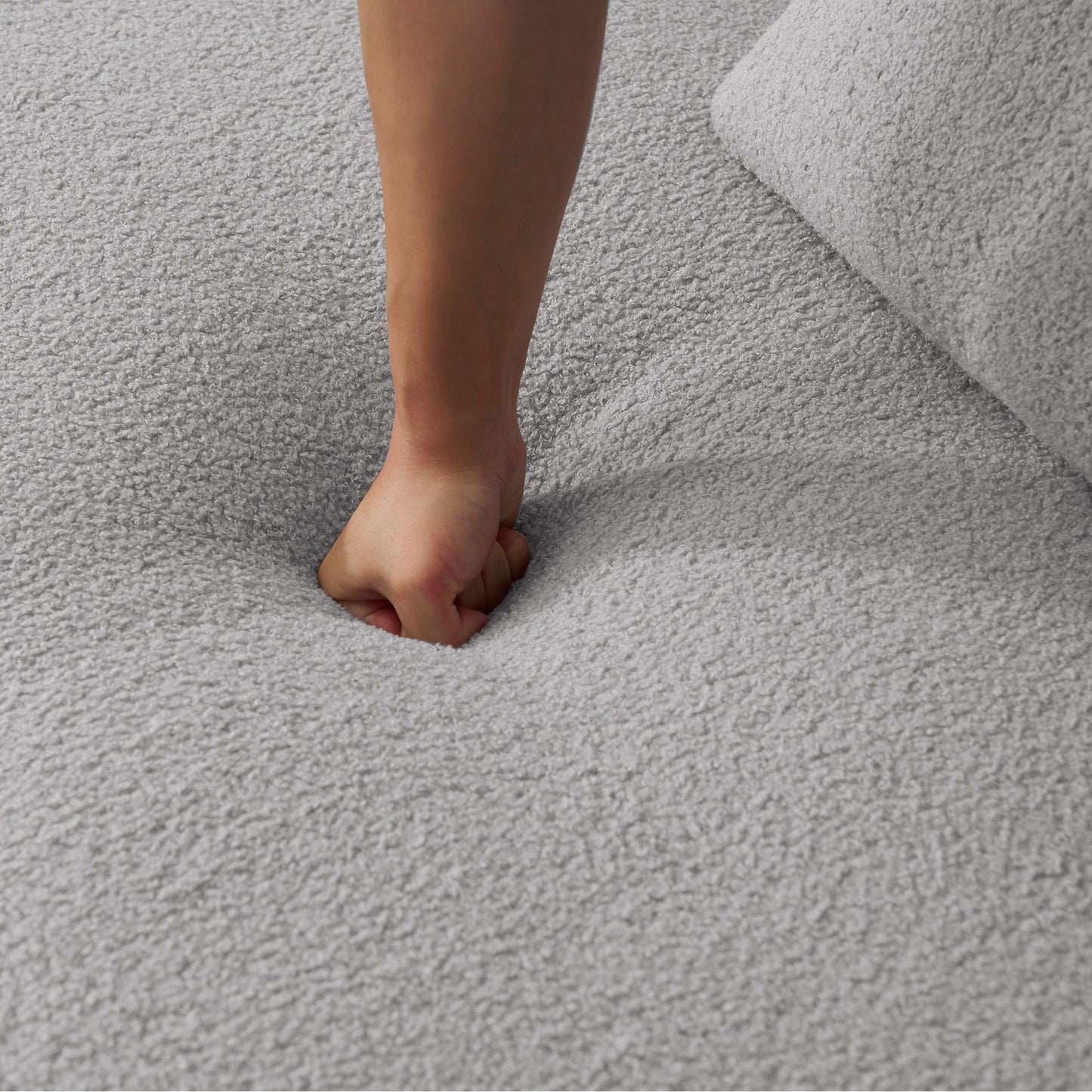 Curved 4 Seater Full Compression Sponge Sofa