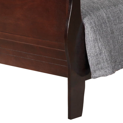 Louis Phillipe - Panel Sleigh Bed