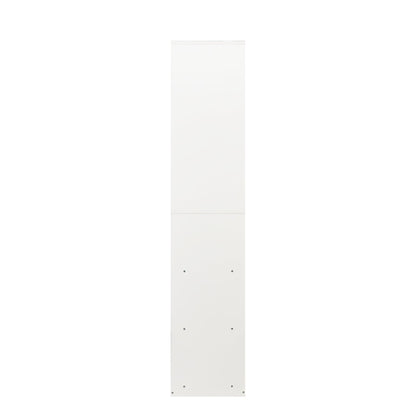 Freestanding Closet System with 6 Open Shelves and 2 Hanging Rods