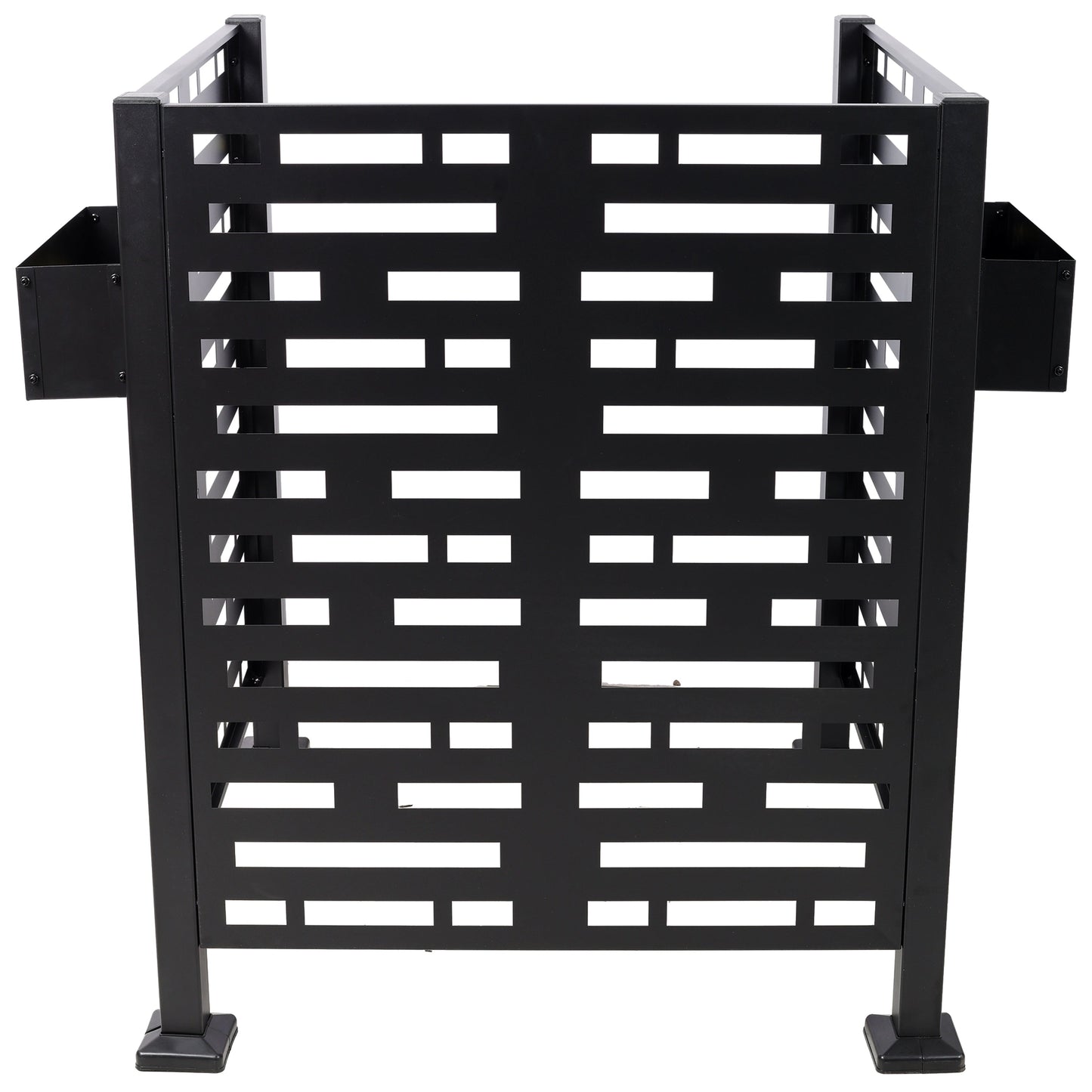 3x3 Ft Metal Air Conditioner Privacy Fence with Planter Boxes