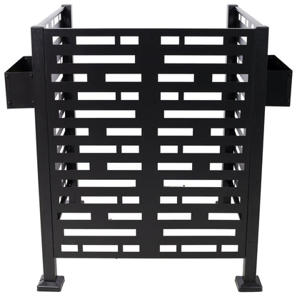 3x3 Ft Metal Air Conditioner Privacy Fence with Planter Boxes
