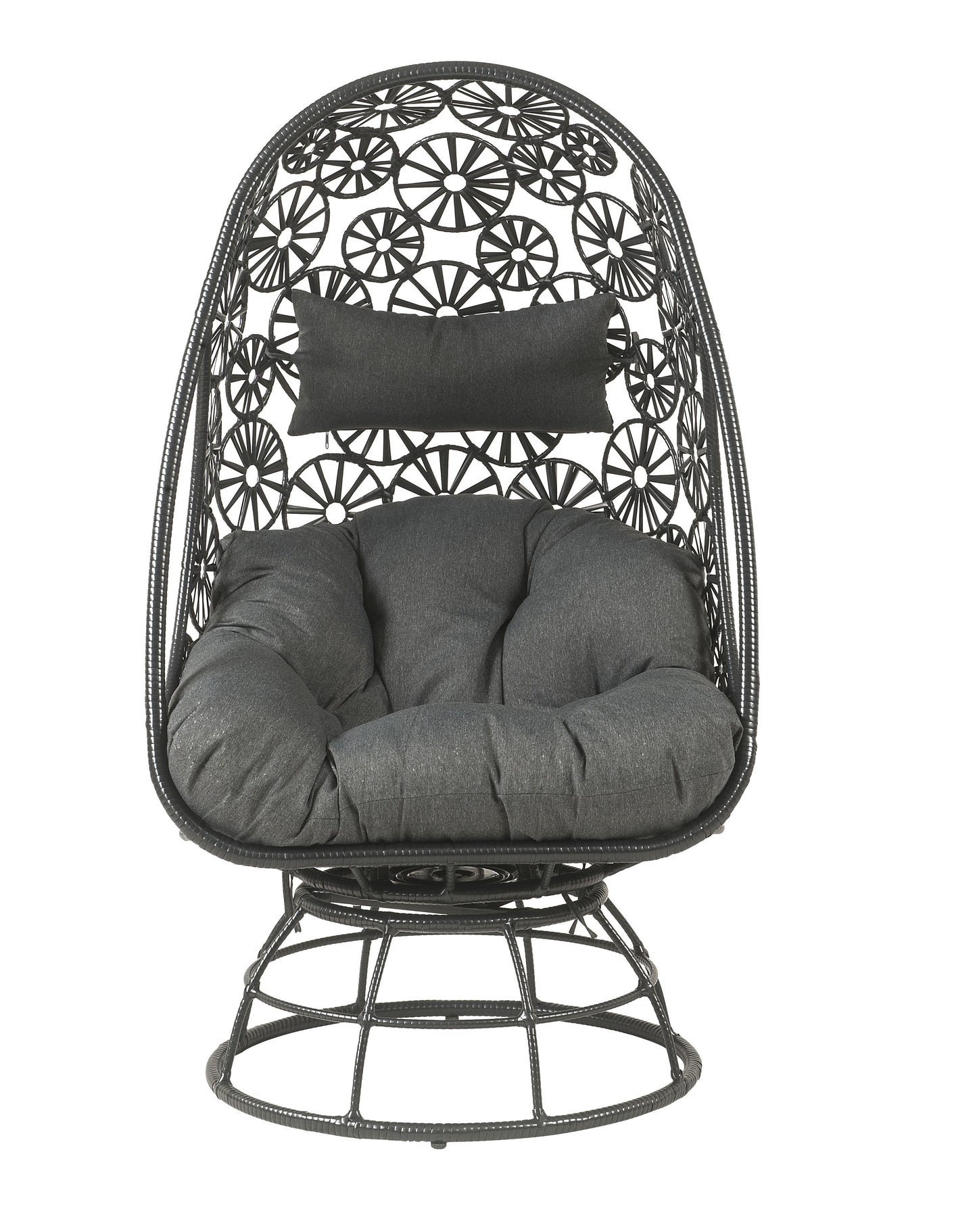 Hikre Clear Glass Patio Furniture Set