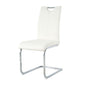 Modern Dining Chairs With Padded Seat And Metal Legs