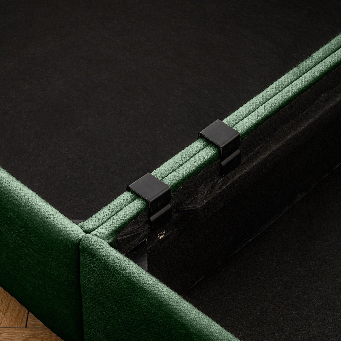 Stylish Sofa With Storage Seat And Cylindrical Backrest